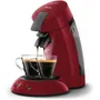 Philips Senseo HD6553/81 Machine à café à dosettes originale rouge avec booster d'arômes, crema plus et arrêt automatique