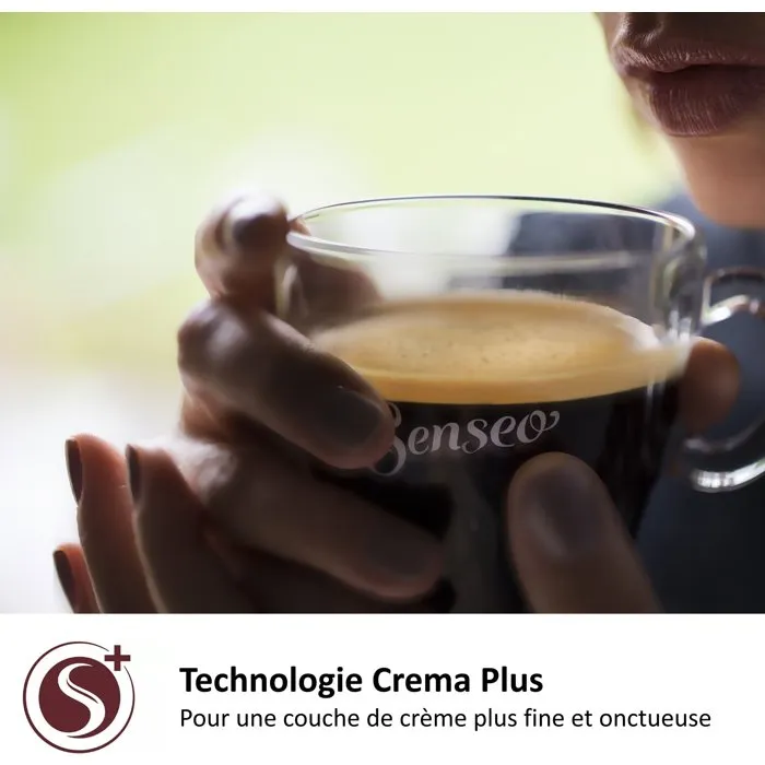 Philips Senseo HD6553/81 Machine à café à dosettes originale rouge avec booster d'arômes, crema plus et arrêt automatique