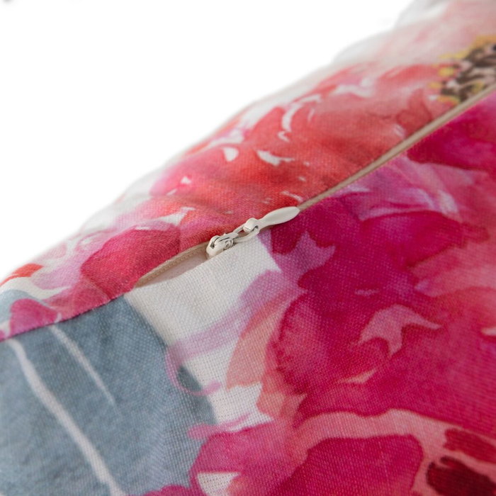 BigBuy Home Coussin Rose Roses 45 x 45 cm