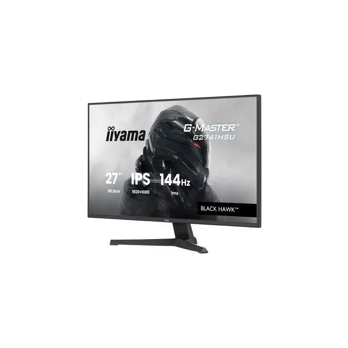 Iiyama G2741HSU-B1 - Écran PC Gamer 27" Full HD 144Hz - Dalle IPS 1ms - FreeSync/Adaptive-Sync - Haut-parleurs - HDMI/DisplayPort - USB Hub