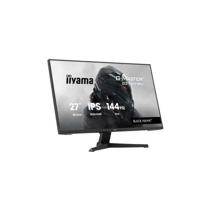 Iiyama G2741HSU-B1 - Écran PC Gamer 27" Full HD 144Hz - Dalle IPS 1ms - FreeSync/Adaptive-Sync - Haut-parleurs - HDMI/DisplayPort - USB Hub