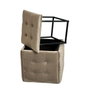 GO GIFT Jeu de tabourets Transformer Capuccino, Pouf 5 en 1, 5 Unités