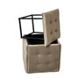 GO GIFT Jeu de tabourets Transformer Capuccino, Pouf 5 en 1, 5 Unités