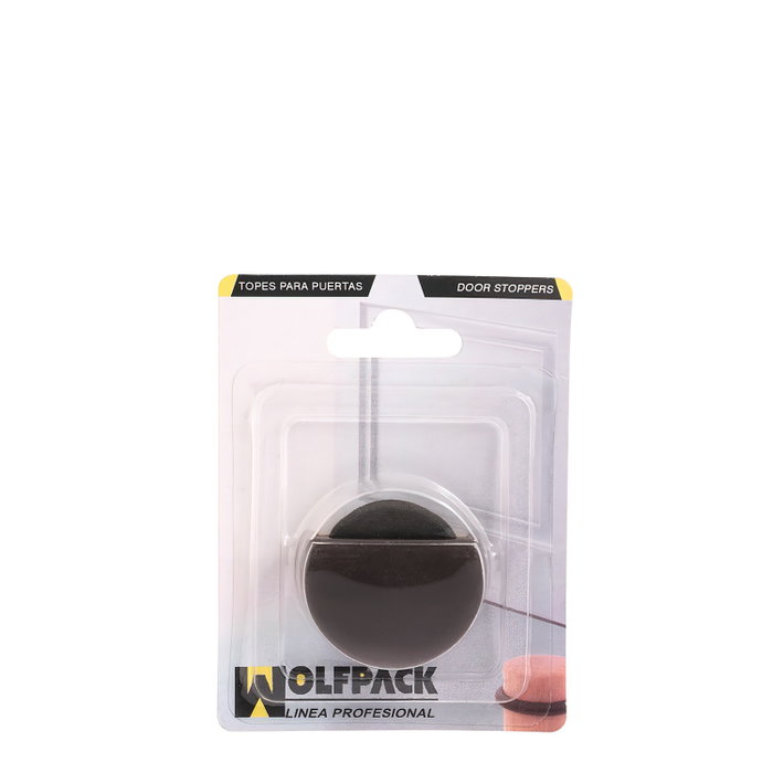 WOLFPACK LINEA PROFESIONAL Butoir de porte adhésif silencieux marron