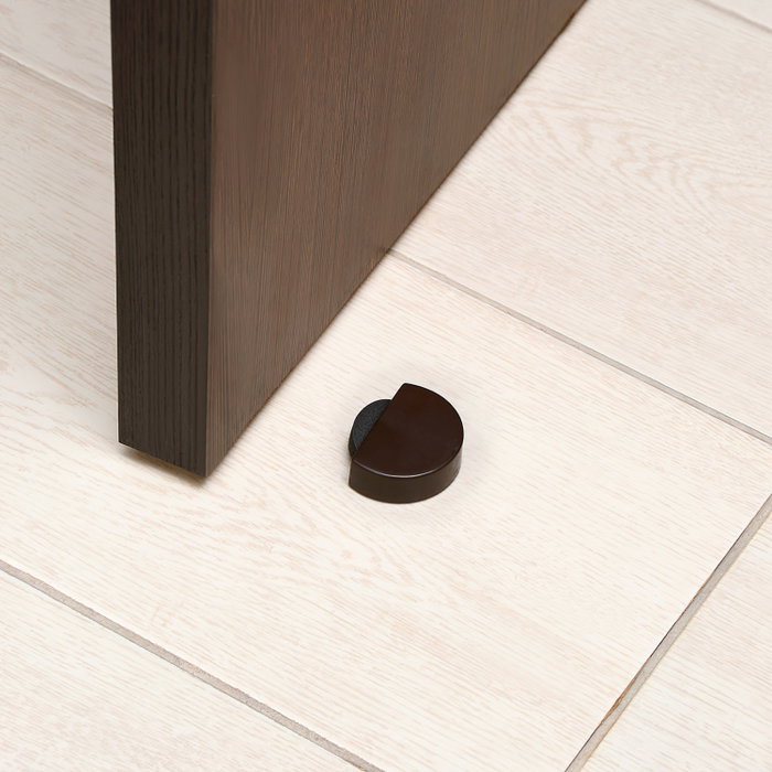 WOLFPACK LINEA PROFESIONAL Butoir de porte adhésif silencieux marron