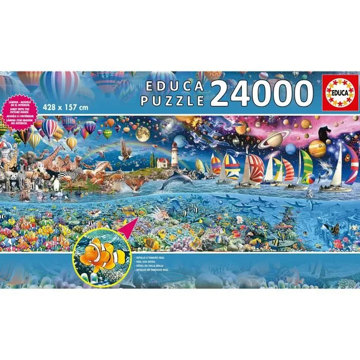 Educa Puzzle La Vie 24000 Pièces Tableaux et Peintures Multicolore Educa Puzzle La Vie 24000 Pièces Tableaux et Peintures Multicolore