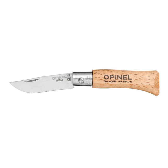 Couteau Opinel Nº2 Acier inoxydable Bois de hêtre 3,5 cm Couteau Opinel Nº2 Acier inoxydable Bois de hêtre 3,5 cm
