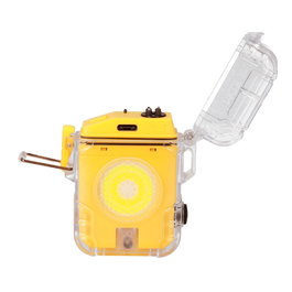 Edm Firestrike Lampe Torche LED Tactique Rechargeable avec Briquet Plasma COB 500 lm USB-C IP44 5W