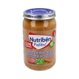 NUTRIBEN Potito Veau, Haricots Verts et Carottes 235g