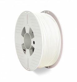 Verbatim Filament PET-G Blanc 1 kg, Diamètre 1.75 mm - Haute Résistance aux Chocs 69 MPa, Flexible, Pour Impression 3D