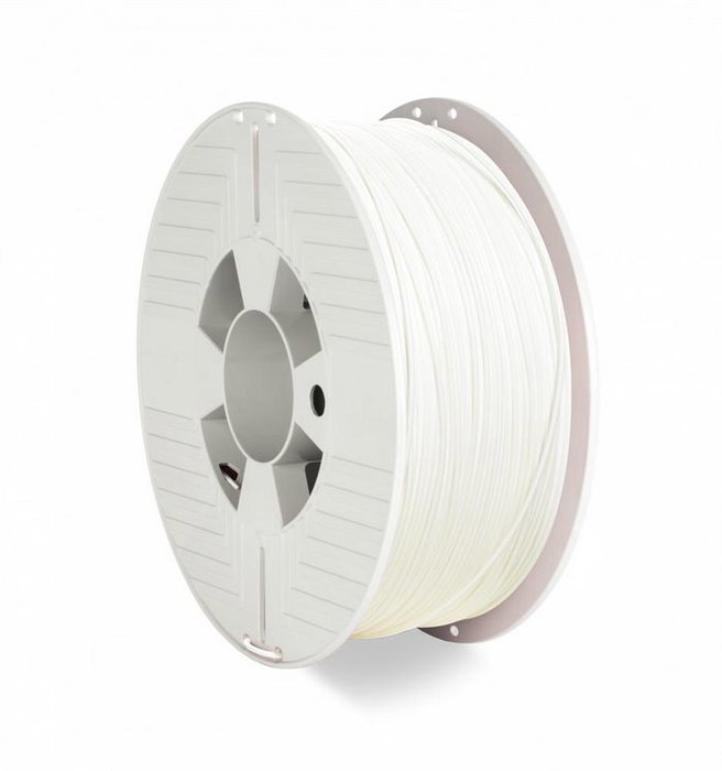 Verbatim Filament PET-G Blanc 1 kg, Diamètre 1.75 mm - Haute Résistance aux Chocs 69 MPa, Flexible, Pour Impression 3D Verbatim Filament PET-G Blanc 1 kg, Diamètre 1.75 mm - Haute Résistance aux Chocs 69 MPa, Flexible, Pour Impression 3D
