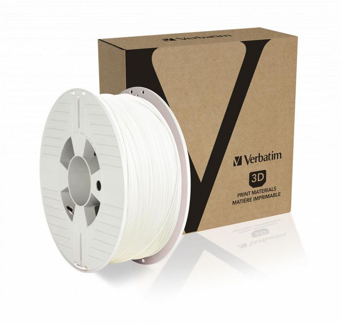 Verbatim Filament PET-G Blanc 1 kg, Diamètre 1.75 mm - Haute Résistance aux Chocs 69 MPa, Flexible, Pour Impression 3D Verbatim Filament PET-G Blanc 1 kg, Diamètre 1.75 mm - Haute Résistance aux Chocs 69 MPa, Flexible, Pour Impression 3D