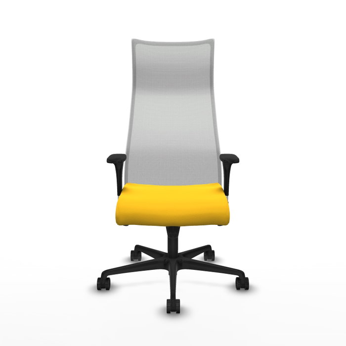 Piqueras y Crespo B1C036N Chaise de Bureau Jaune et Blanche Piqueras y Crespo B1C036N Chaise de Bureau Jaune et Blanche