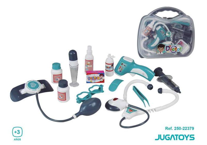 JugaToys Mallette médicale avec accessoires et lumière