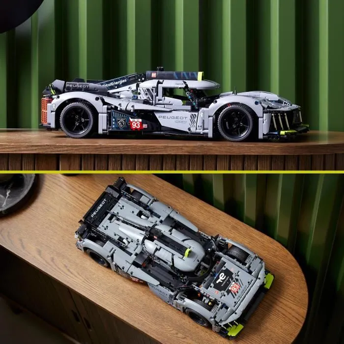 LEGO 42156 Peugeot 9x8 24h Le Mans Hybrid HyperCar Voiture de Course Modèle LEGO 42156 Peugeot 9x8 24h Le Mans Hybrid HyperCar Voiture de Course Modèle