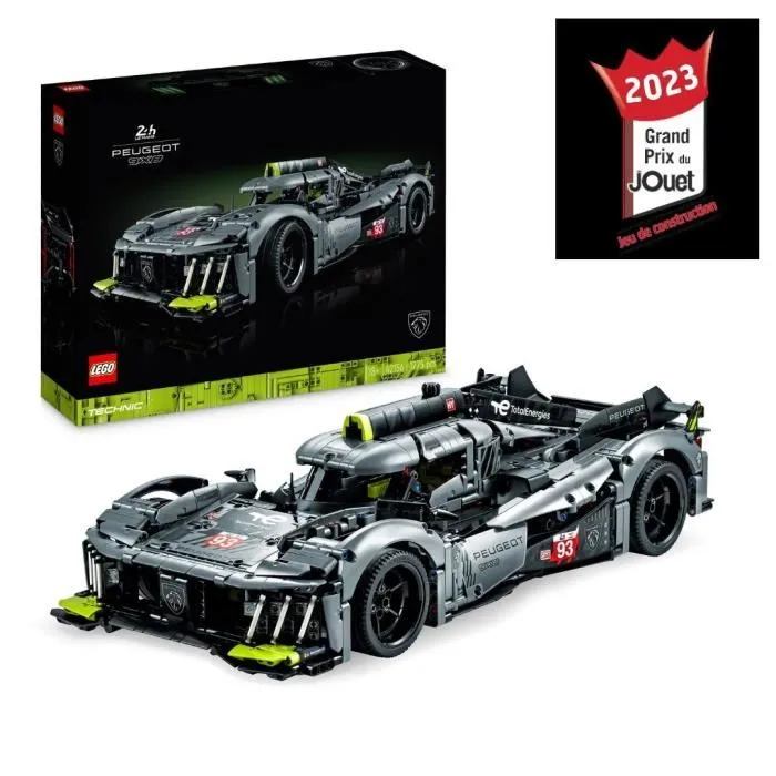 LEGO 42156 Peugeot 9x8 24h Le Mans Hybrid HyperCar Voiture de Course Modèle LEGO 42156 Peugeot 9x8 24h Le Mans Hybrid HyperCar Voiture de Course Modèle