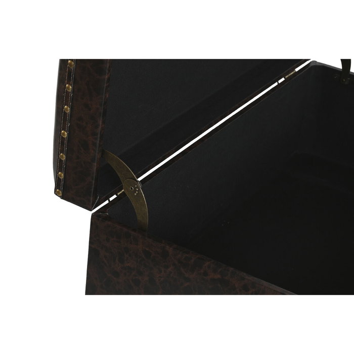 Lot de paniers Home ESPRIT Marron Multicouleur Polyuréthane Bois Vintage 70 x 40 x 45 cm (3 Unités)