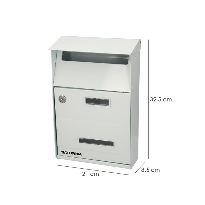 SATURNIA Boîte aux lettres extérieure Country Blanco 215 x 320 x 105 mm