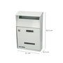 SATURNIA Boîte aux lettres extérieure Country Blanco 215 x 320 x 105 mm