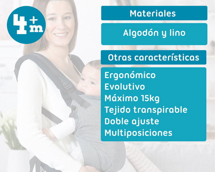 KioKids Porte-bébé évolutif ergonomique noir, position naturelle et physiologique, panel ajustable, 0+ mois KioKids Porte-bébé évolutif ergonomique noir, position naturelle et physiologique, panel ajustable, 0+ mois