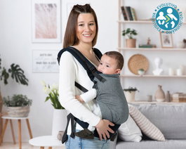 KioKids Porte-bébé Ergonomique Évolutif Noir