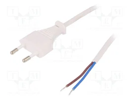 LOGILINK Câble d'alimentation H03VV-F 1,5 m CEE 7/16 (C) blanc