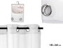 GIFTDECOR Cortina Visillo Blanca 140x260 cm