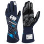 Omp Gants de Course FIA 8856-2018 My2025 OMPIB0-0777-B01-244-M Marine Bleu - Cyan Taille M