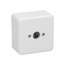WOLFPACK LINEA PROFESIONAL Prise TV et satellite en saillie, blanc