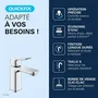 GROHE - Mitigeur de lavabo DICE Chrome Taille S - Clic-clac - Technologie SilkMove, débit limité, finition durable, 5 l/min