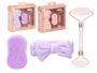 BERILO Set de 3 pièces de rouleaux exfoliants visage - Lila + Rosa