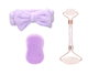 BERILO Set de 3 pièces de rouleaux exfoliants visage - Lila + Rosa