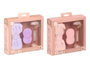 BERILO Set de 3 pièces de rouleaux exfoliants visage - Lila + Rosa