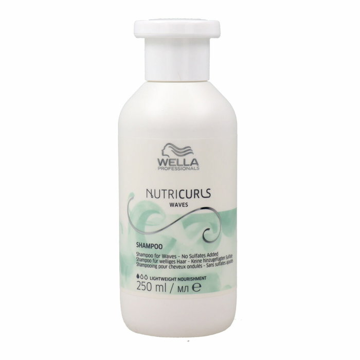Wella Professionals NUTRICURLS Shampooing Cheveux Bouclés et Ondulations 250 ml Wella Professionals NUTRICURLS Shampooing Cheveux Bouclés et Ondulations 250 ml
