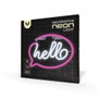 Forever Lampe Neon Led Hello Pink Rose avec Alimentation USB et Piles