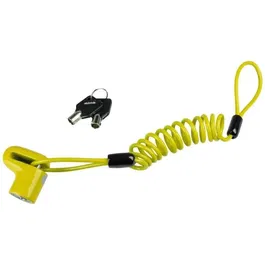 Burg Wachter 520 50 Yellow SB - Antivol vélo câble pour vélos électriques - Câble acier gainé 14 mm, 100 cm - Jaune vif avec étui de rangement