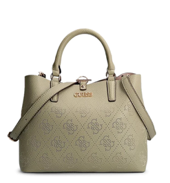 Guess Sac à main Amara Vert Logo 4G