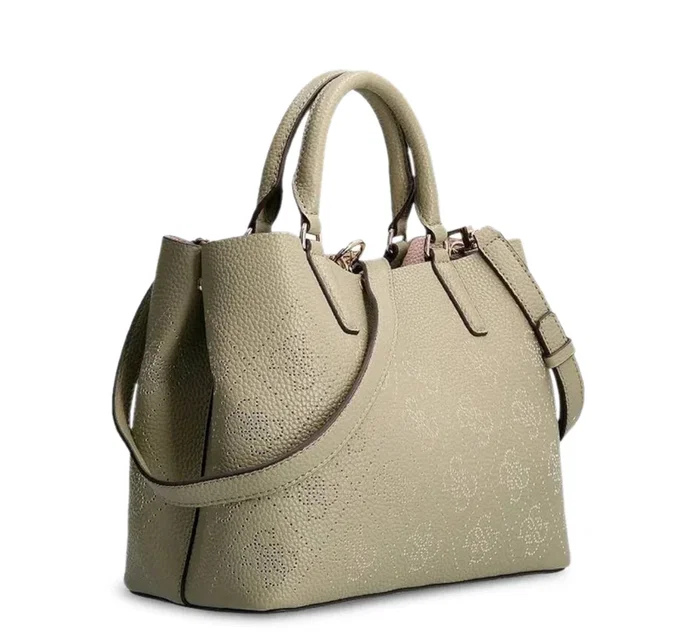 Guess Amara Sac à main Vert Logo 4G