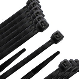 WOLFPACK LINEA PROFESIONAL Colliers de serrage en nylon noir 9,0 x 780 mm, 100 unités