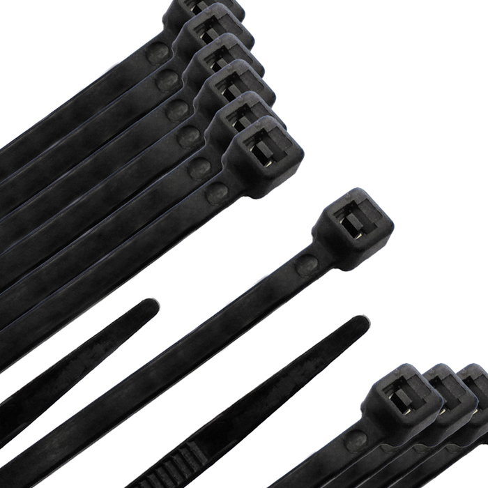WOLFPACK LINEA PROFESIONAL Colliers de serrage en nylon noir 9,0 x 780 mm, 100 unités WOLFPACK LINEA PROFESIONAL Colliers de serrage en nylon noir 9,0 x 780 mm, 100 unités