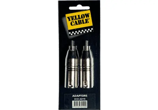 Yellowcab Adaptateur RCA Mâle vers 2 XLR Mâle Yellowcab Adaptateur RCA Mâle vers 2 XLR Mâle