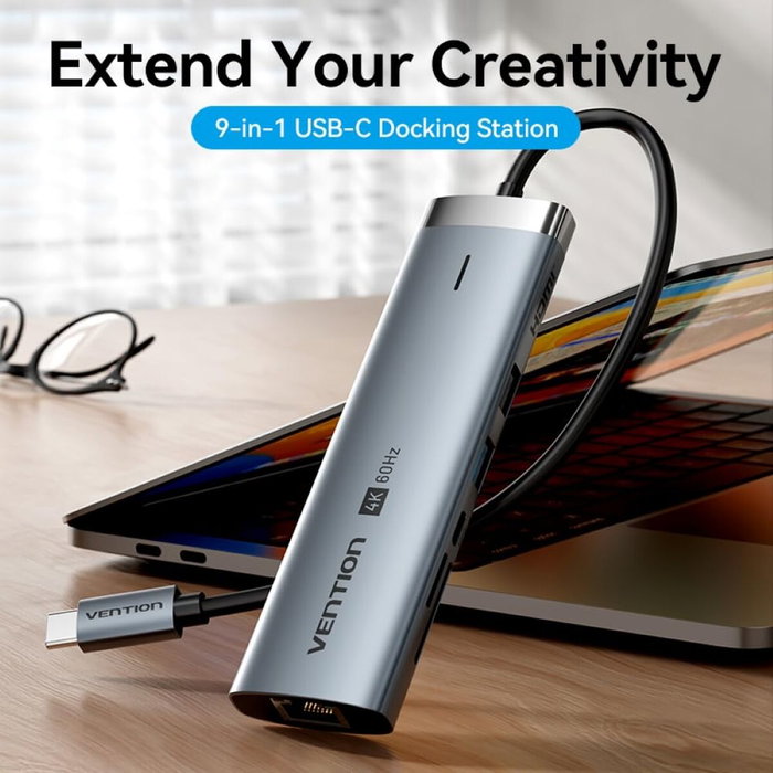 Chargeur mural Vention FJEB0 Gris
