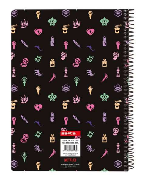 Safta Libreta format quart K-Pop Demon Hunters Sound avec couverture rigide Safta Libreta format quart K-Pop Demon Hunters Sound avec couverture rigide