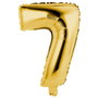 Party Time Ballon Chiffre 7 Or 35 cm