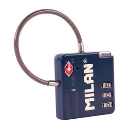Milan Cadenas TSA 3 chiffres Bleu Métallique Modèle Collection 430 since 1918