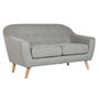 Canapé Home ESPRIT Gris Crème Naturel Scandi 146 x 84 x 82 cm