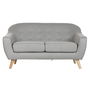 Canapé Home ESPRIT Gris Crème Naturel Scandi 146 x 84 x 82 cm