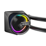 Antec Kit Refroidissement Liquide AIO Skeleton 360 ARGB, Radiateur 360 mm, Ventilateurs PWM 120 mm, Compatible Intel et AMD, Noir
