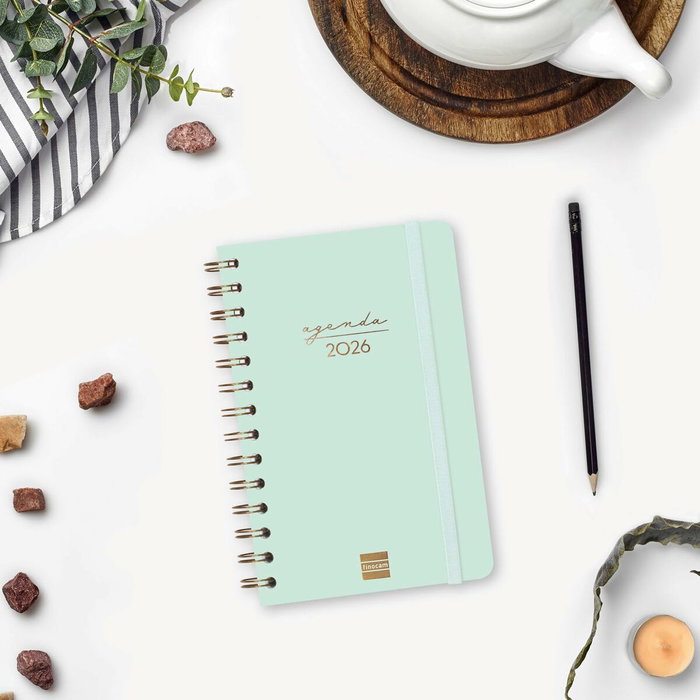 Agenda Finocam Alma Menthe 11,7 x 18,1 cm 2026