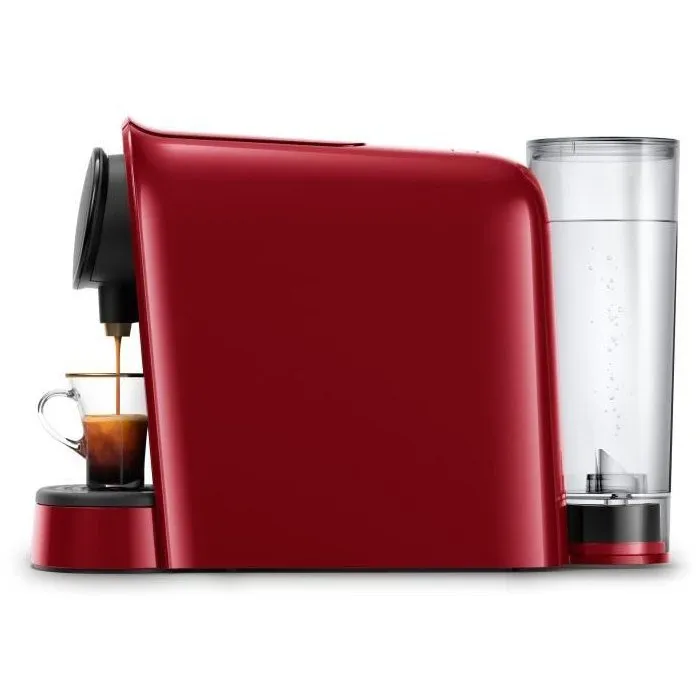 Philips LM8012/51 Cafetière à capsules L'OR Barista Original Rouge - Pression 19 bars - Compatible L'OR Espresso, Barista et Nespresso® - Design compact